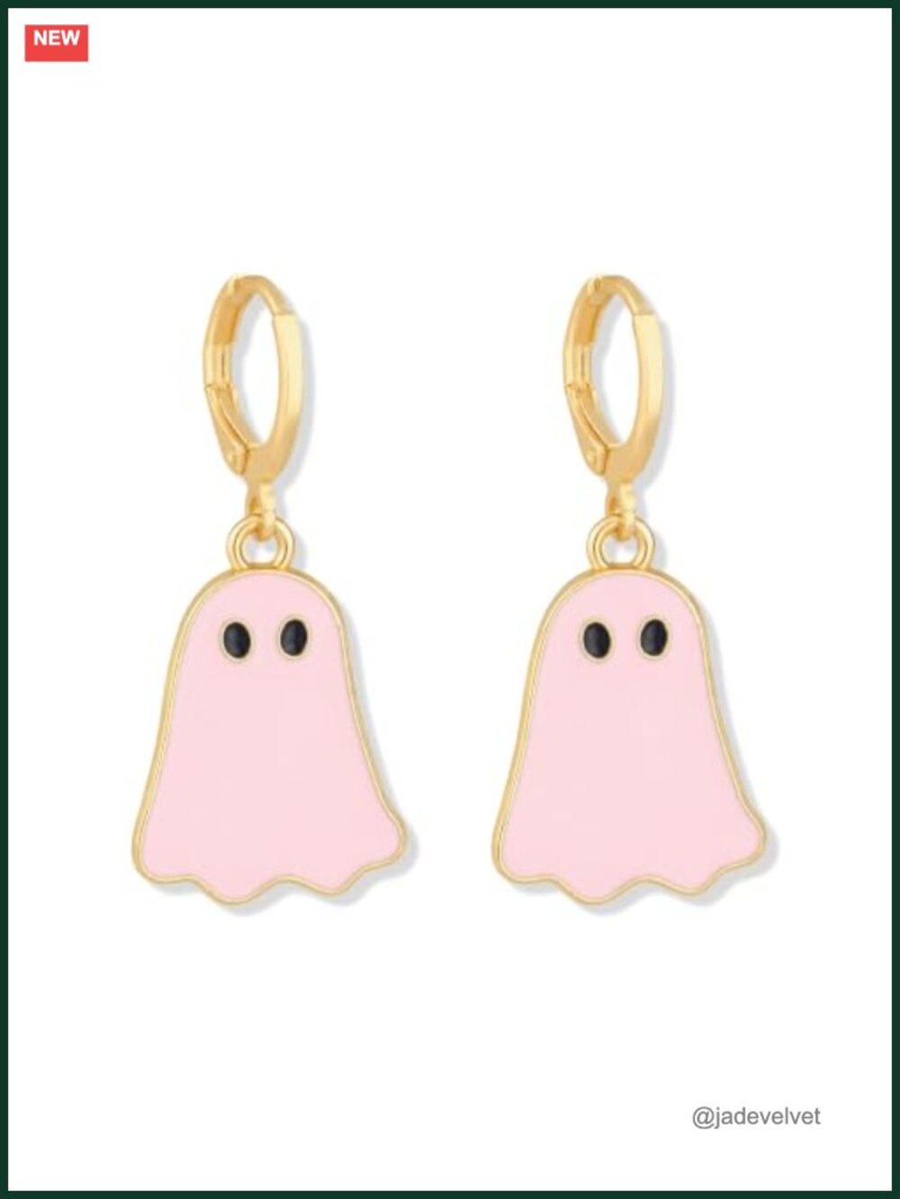 Halloween Ghost Pumpkin Dangle Earrings Copper Drop Women Jewelry